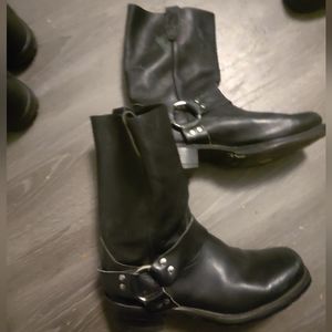 Mens harness boots.